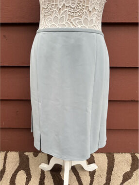 Votre Nom Light Blue Grey Pleated Mini Skirt Coquette Preppy Tenniscore